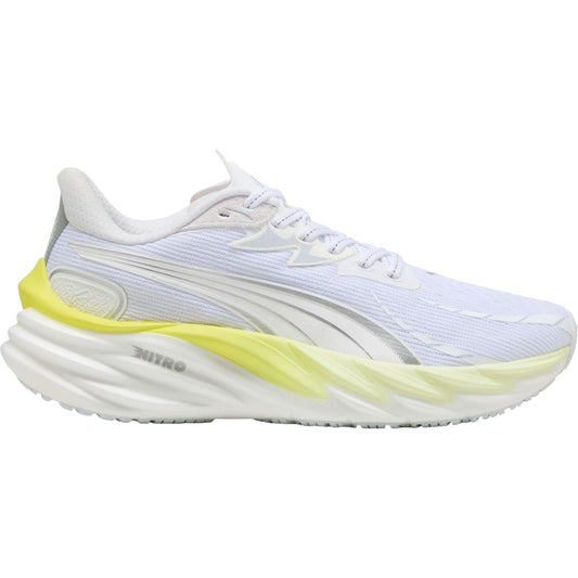 Women's Puma Velocity Nitro 4, Puma White/Apple Spritz, 6.5 B Medium