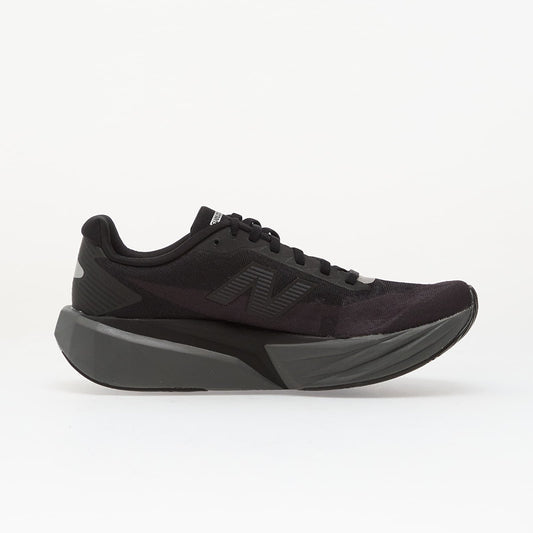 Women's New Balance FuelCell Rebel v5, Black/Castlerock/Black Cement, 6.5 B Medium