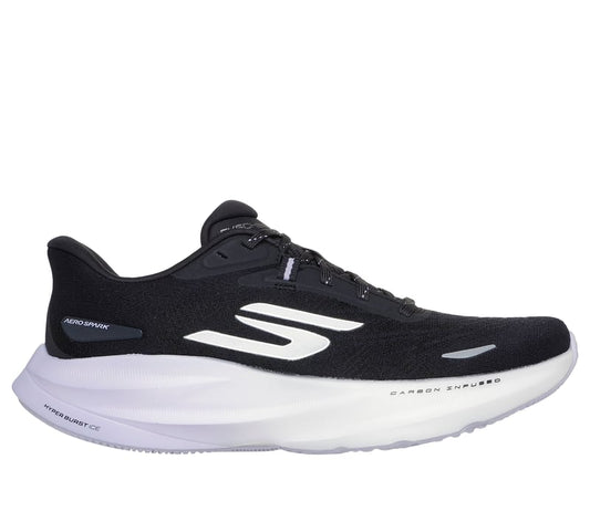 Women's Skechers Aero Spark, Black/Purple, 8 B Medium