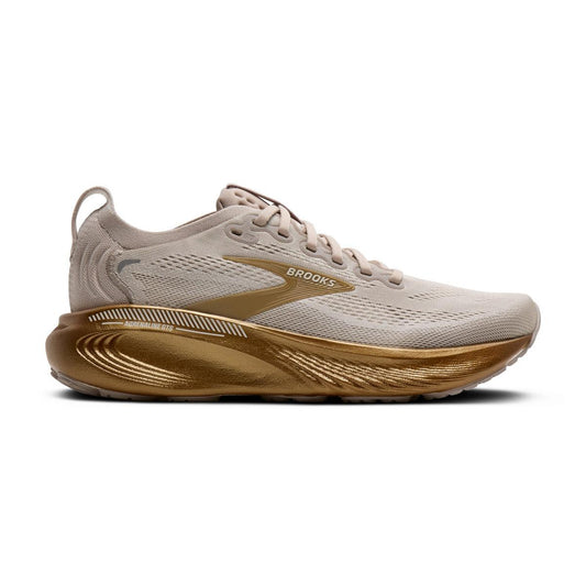 Women's Brooks Adrenaline GTS 25, Grey/Coconut/Gold, 8.5 B Medium