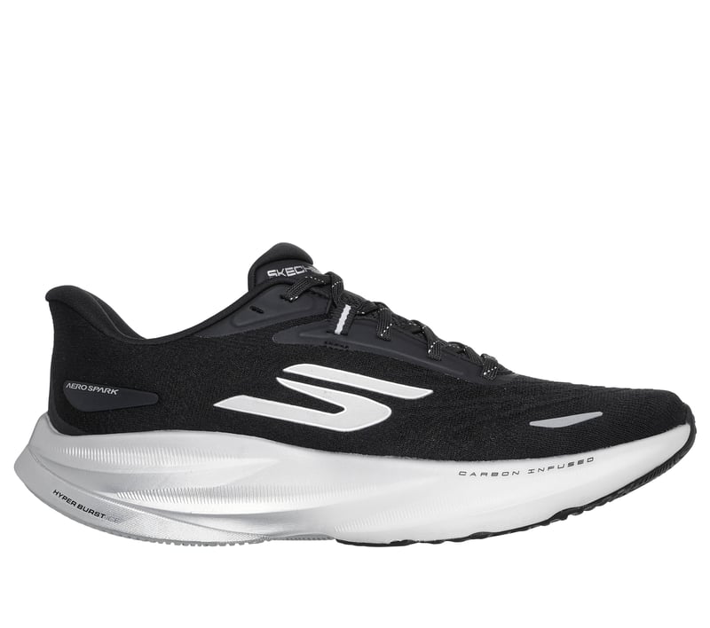 Men's Skechers Aero Spark, Black/White, 11.5 D Medium