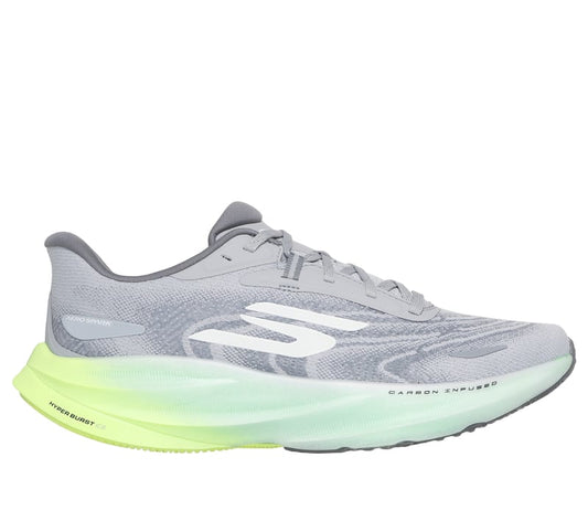 Men's Skechers Aero Spark, Gray/Lime, 10 D Medium