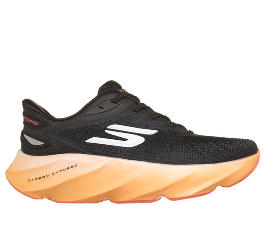 Men's Skechers Aero Burst, Black/Orange, 8.5 D Medium