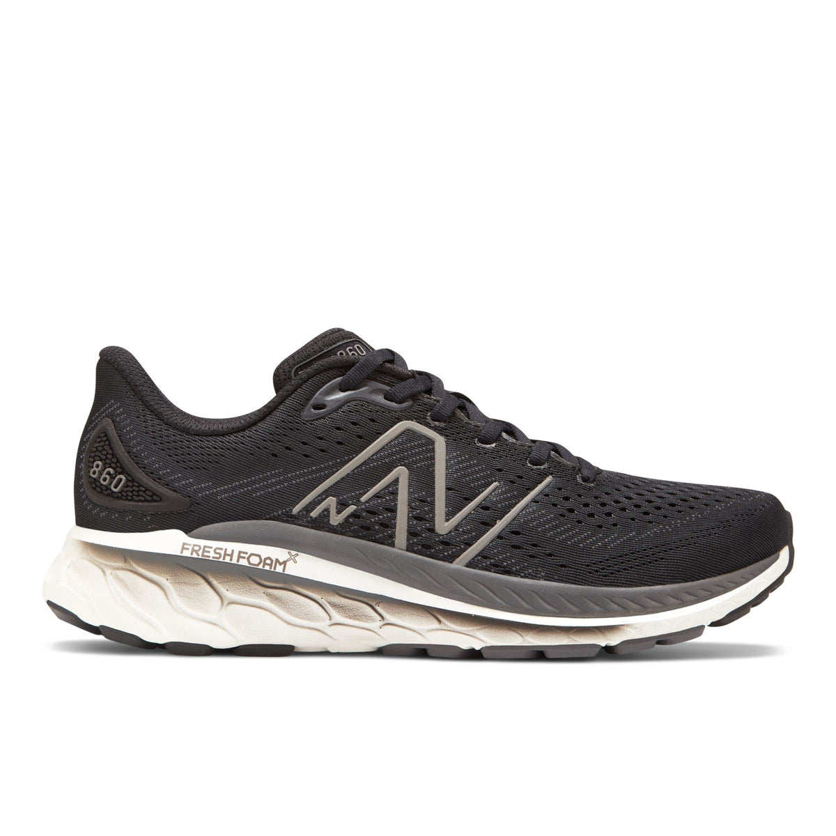 Men's New Balance Fresh Foam X 860v13, Black/White/Magnet, 15 2E Wide