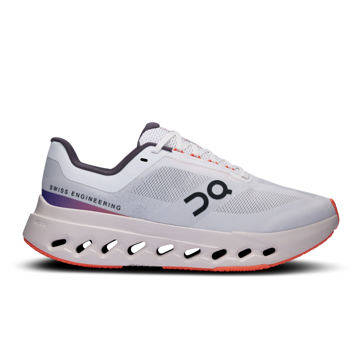 Women's On Cloudsurfer Next, White/Flame, 6 B Medium
