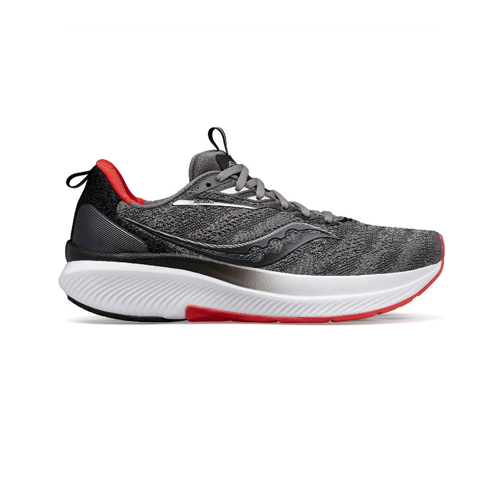 Mens Saucony Echelon 9, Charocal/Redsky, 7.5 D Medium