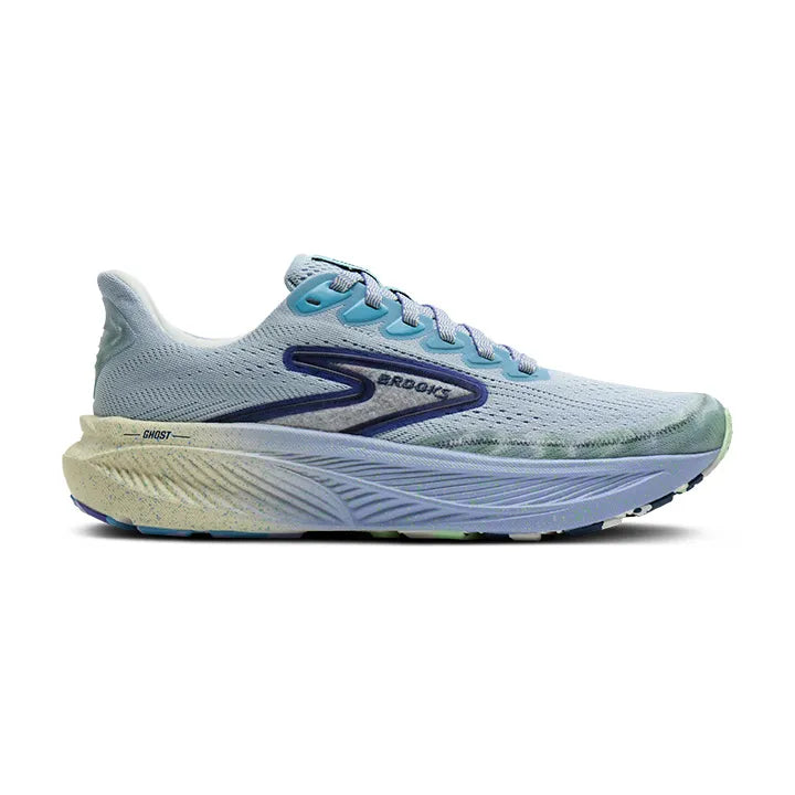Men's Brooks Ghost 17, Kentucky/Blue/Lavender, 12 D Medium
