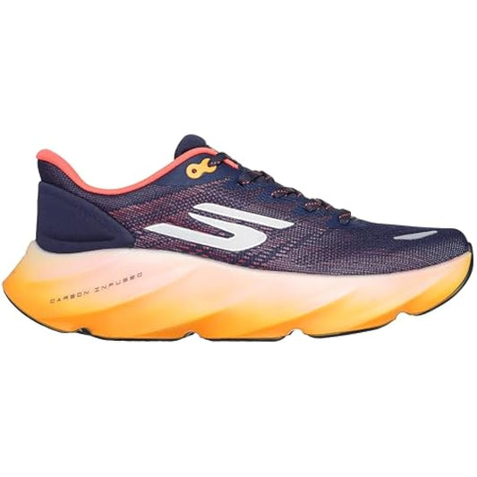 Men's Skechers Aero Burst, Navy/Orange, 11 D Medium