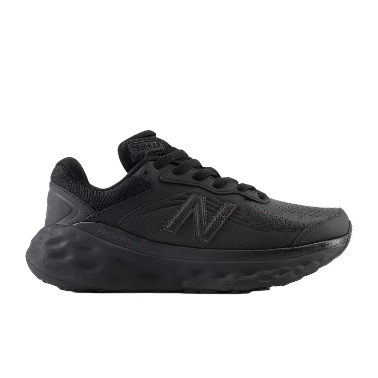 Women's New Balance Fresh Foam X 840F Slip Resistant, Black/Black/Blacktop, 8 B Medium