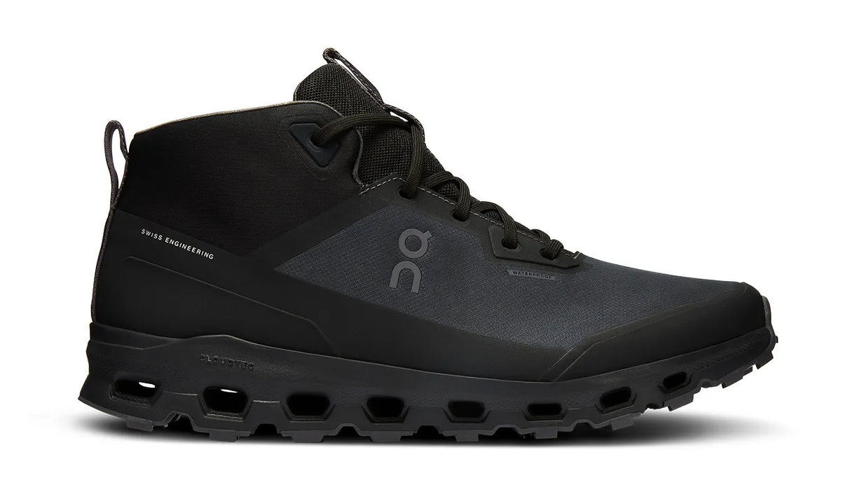 Women's On Cloudroam Waterproof, Black/Eclipse, 8 B Medium