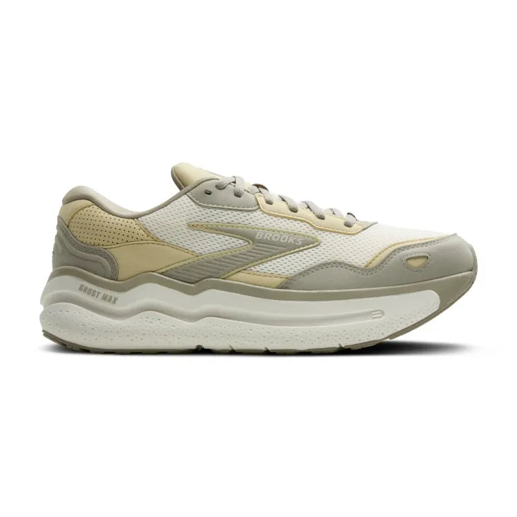Men's Brooks Ghost Max SE, London Fog/Green Haze/Coconut, 8 D Medium
