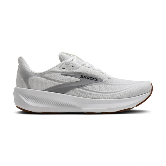 Women's Brooks Revel 9, White/Grey/Black, 7 B Medium