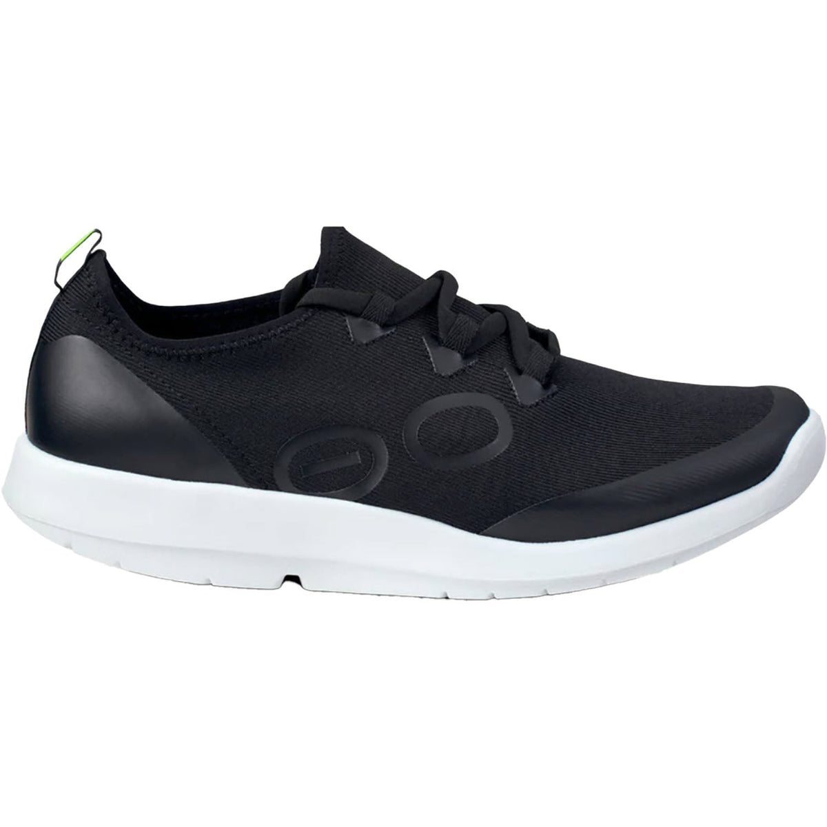 Mens OOFOS OOmg Sport LS, White/Black, 11.5 D Medium