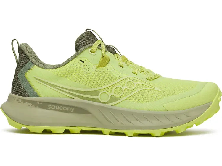 Women's Saucony Peregrine 15, Sunny/Hemlock, 6 B Medium
