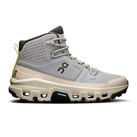 Women's On Cloudrock Mid Waterproof, Alloy/Ice, 8.5 B Medium