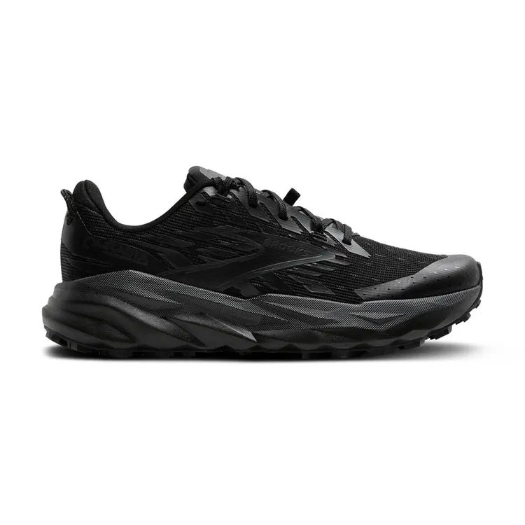 Men's Brooks Cascadia 19, Black/Black/Ebony, 12.5 D Medium
