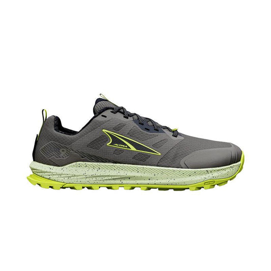 Men's Altra Lone Peak 9, Dark Gull Gray/Black/Lime, 8 D Medium