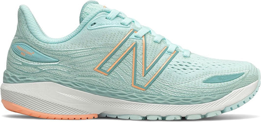 Women's New Balance Fresh Foam X 860v12, Blue/Light Mango, 6.5 2E Extra Wide