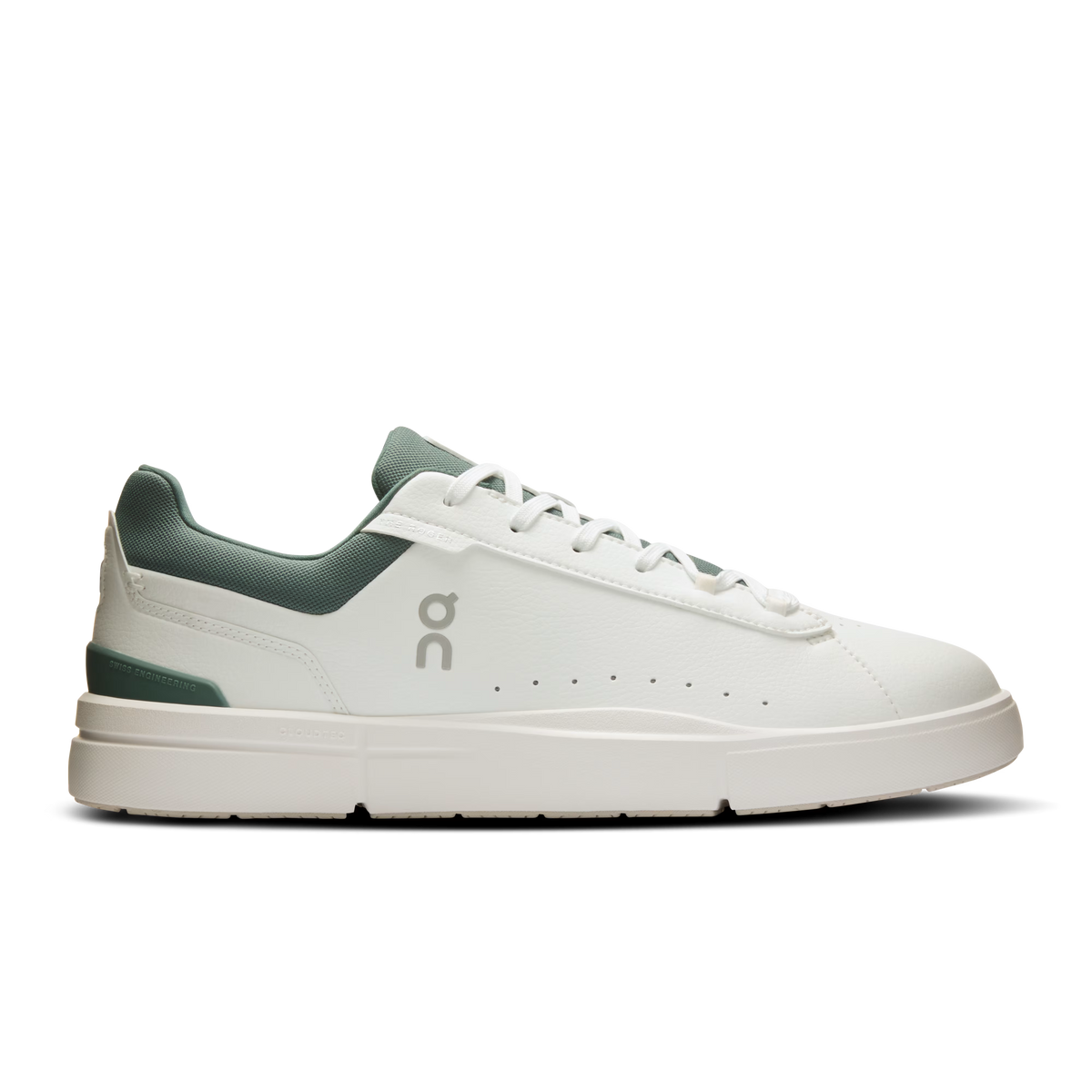 Men's On The Roger Advantage 2, White/Olive, 13 D Medium