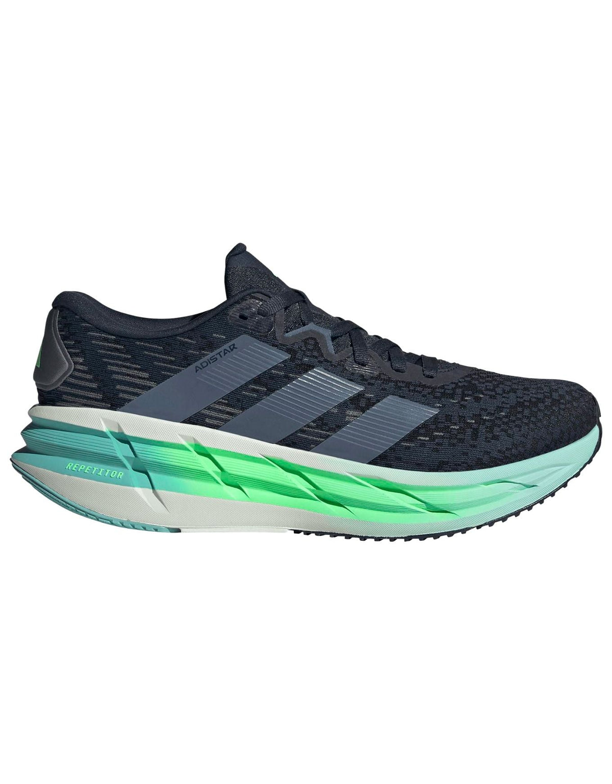 Men's Adidas Adistar 4, Aurora Ink/Pre Loved Ink/Lime Burst, 12 D Medium