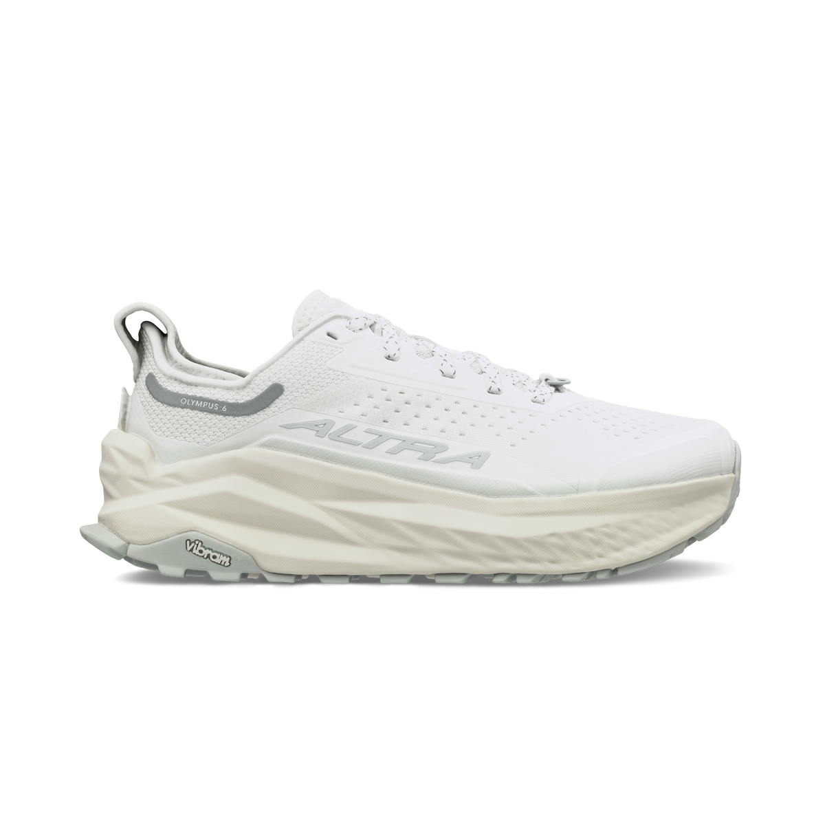 Women's Altra Olympus 6, White/White, 7 B Medium