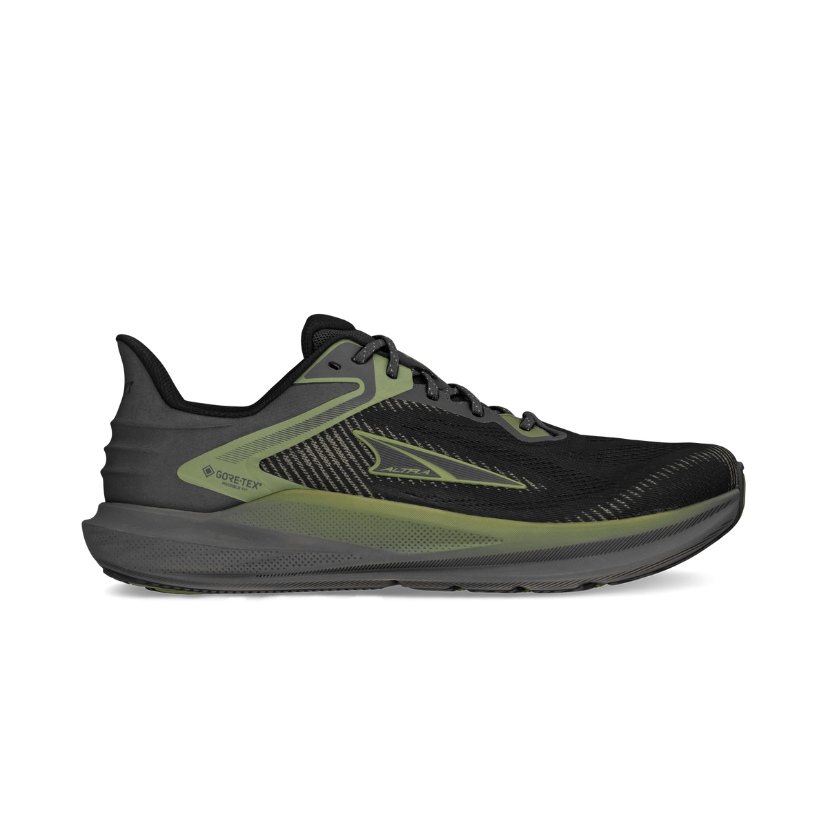 Men's Altra Torin 8 GTX, Black/Gray, 10 D Medium