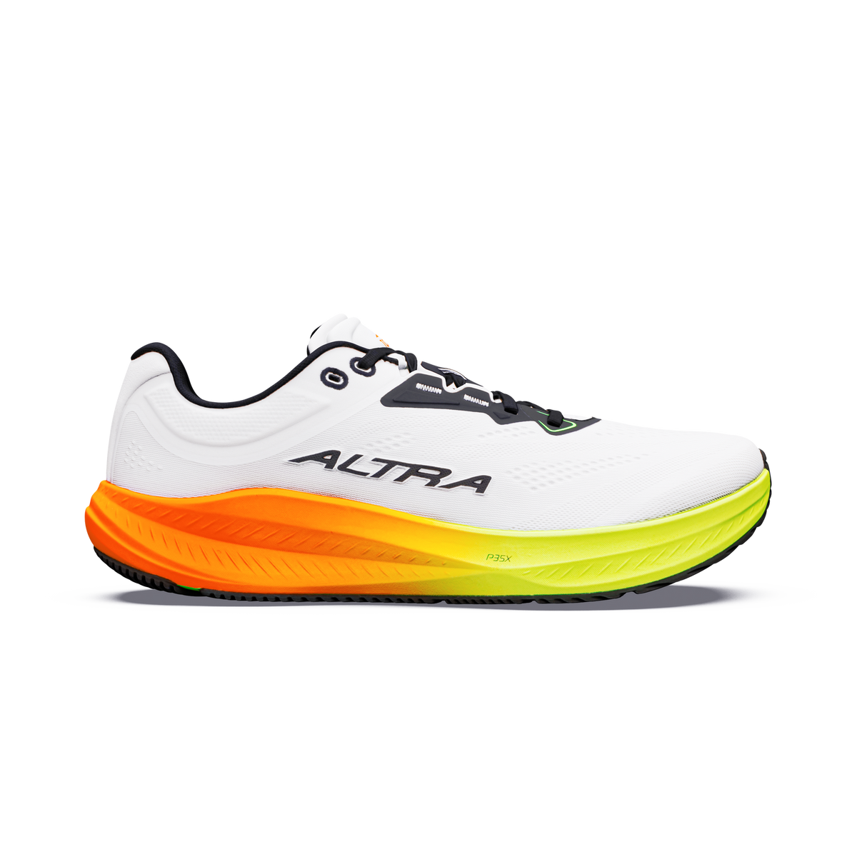 Men's Altra Torin 9, White/Black/Safety Yellow, 7.5 D Medium
