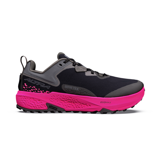 Women's Altra Timp 6 GTX, Black/Dark Shadow/Pink Glow, 6 B Medium