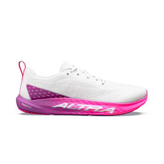 Women's Altra Vanish Pulse, White/Purple/Cactus Purple, 11 B Medium