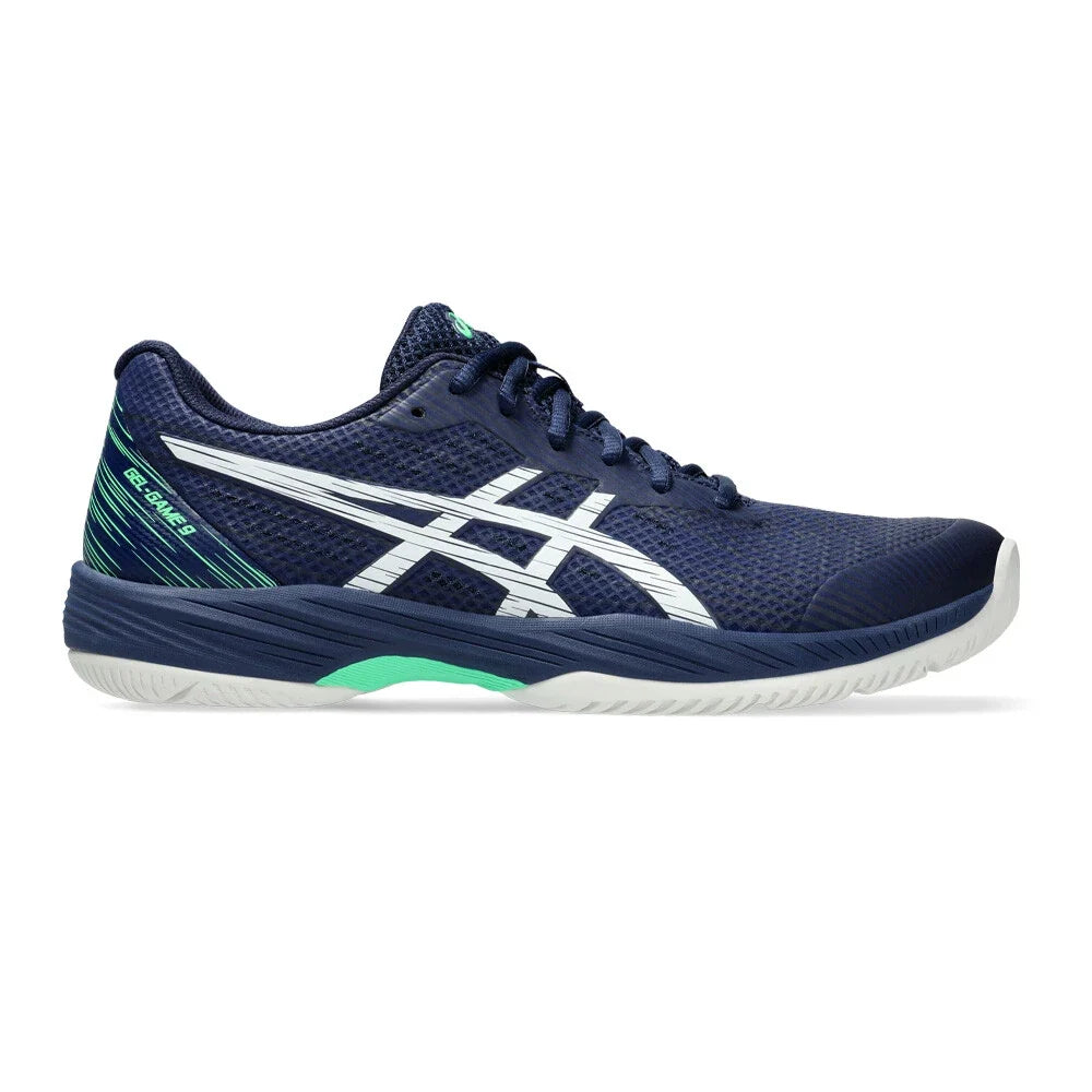 Men's Asics Gel-Game 9, Blue Expanse/White, 8.5 D Medium