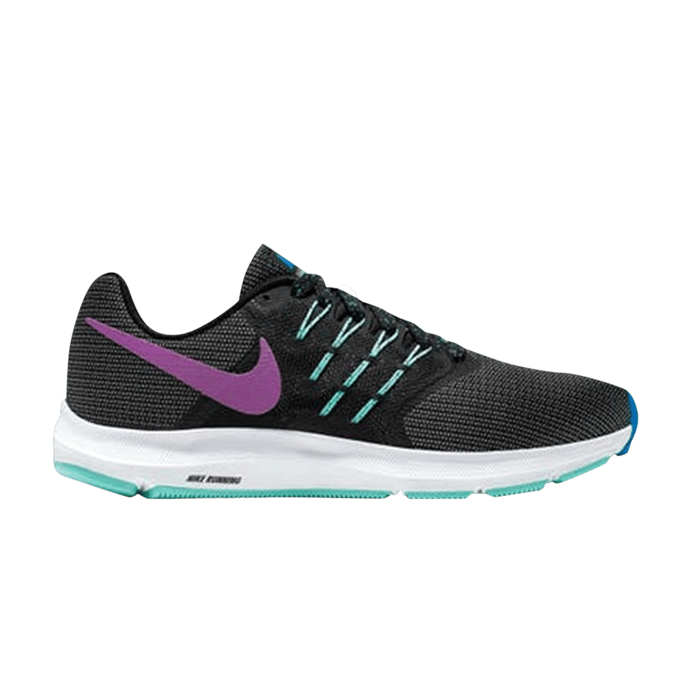 Women's Nike Swift 2, Black/Vivid Purple-Light Aqua-Photo Blue, 8 B Medium
