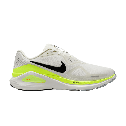 Men's Nike Structure 26, Summit White/Black Volt/Total Orange, 11 D Medium
