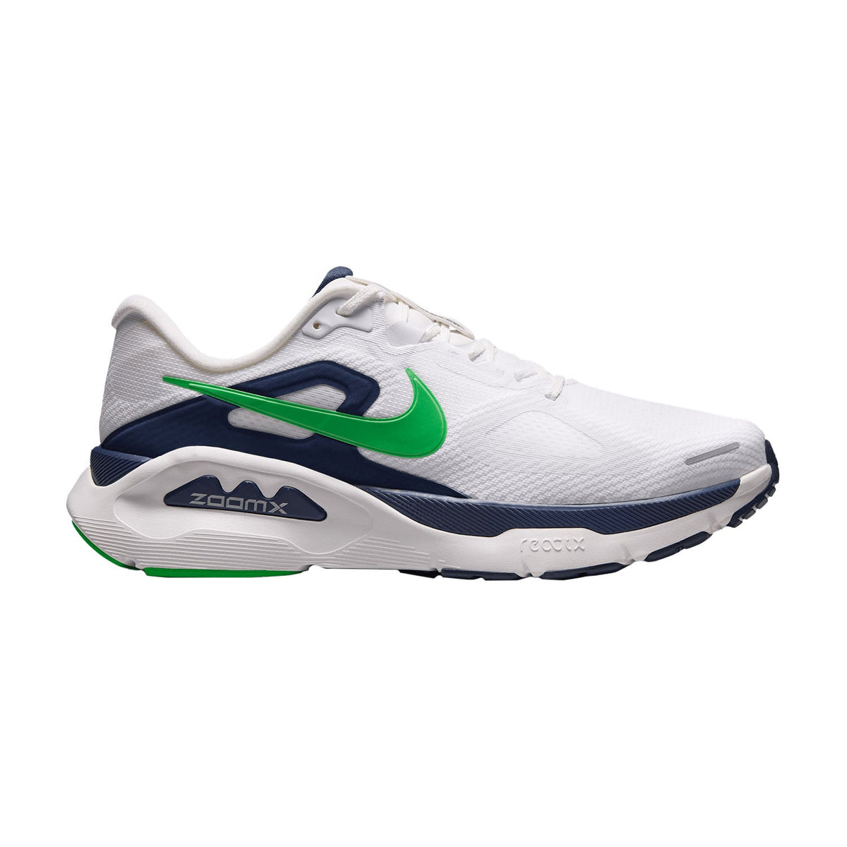 Men's Nike Structure Plus, White/Green Spark/Midnight Navy, 11 D Medium