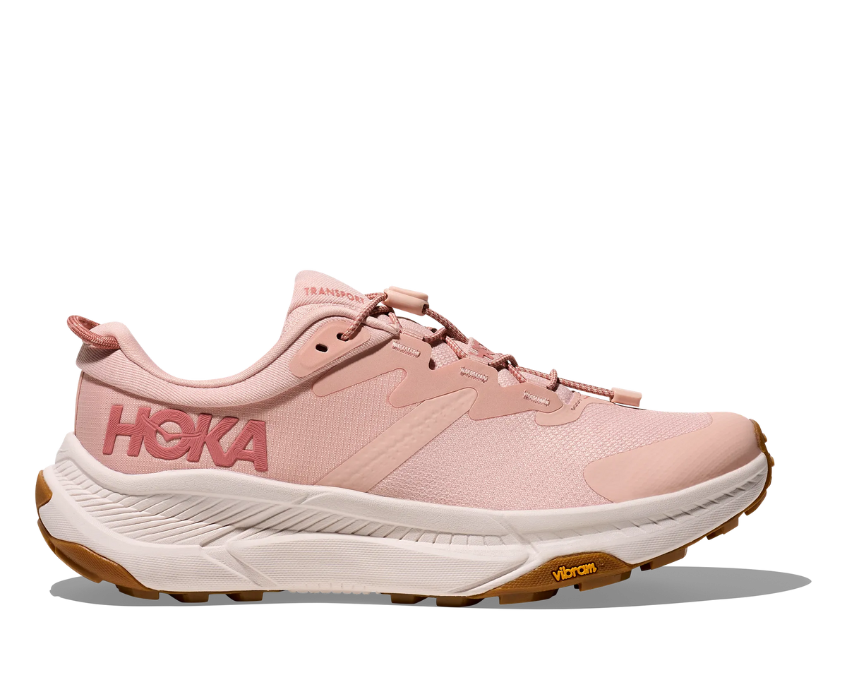 Women's Hoka Transport, Rose Latte/Rose Cream, 10.5 B Medium