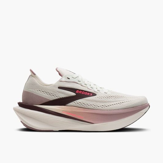 Women's Brooks Hyperion Max 4, Coconut/Raisin/Pink, 10 B Medium