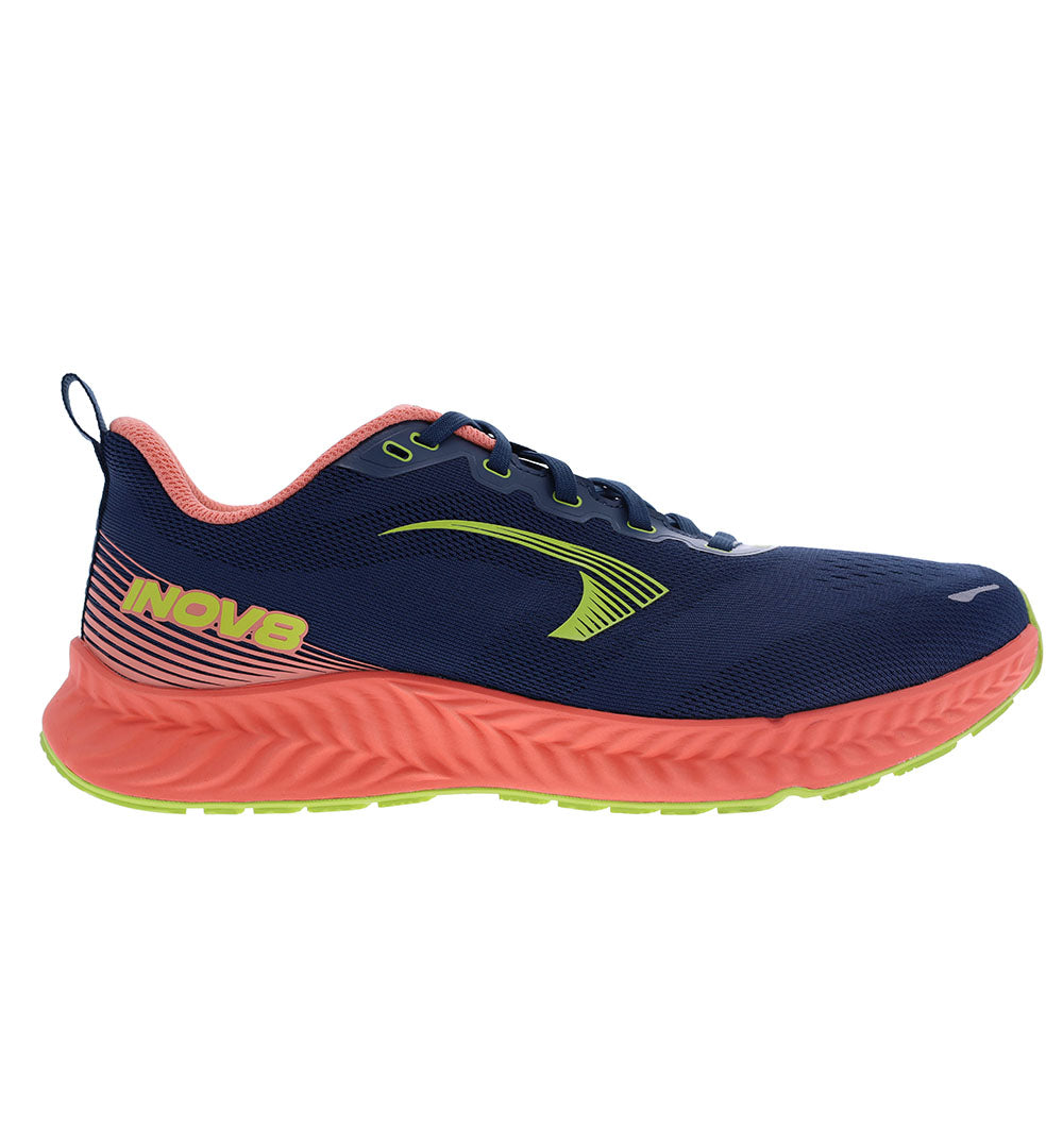 Women's Inov8 Roadfly, Blue/Coral/Lime, 7.5 D Wide