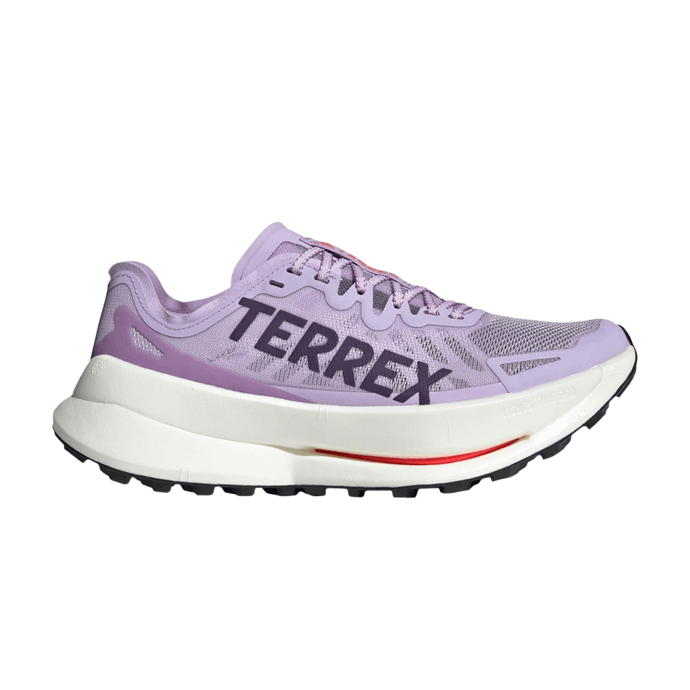 Women's Adidas Terrex Agravic Speed Ultra, Powder Plum/Aurora Plum/Lucid Red, 7.5 B Medium
