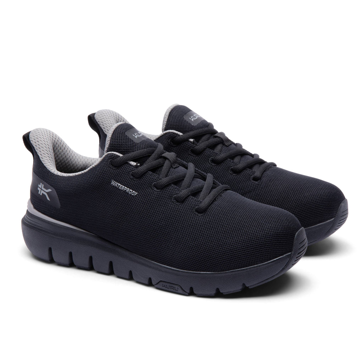 Unisex KURU FLEX Via Waterproof, Jet Black/Tungsten Gray