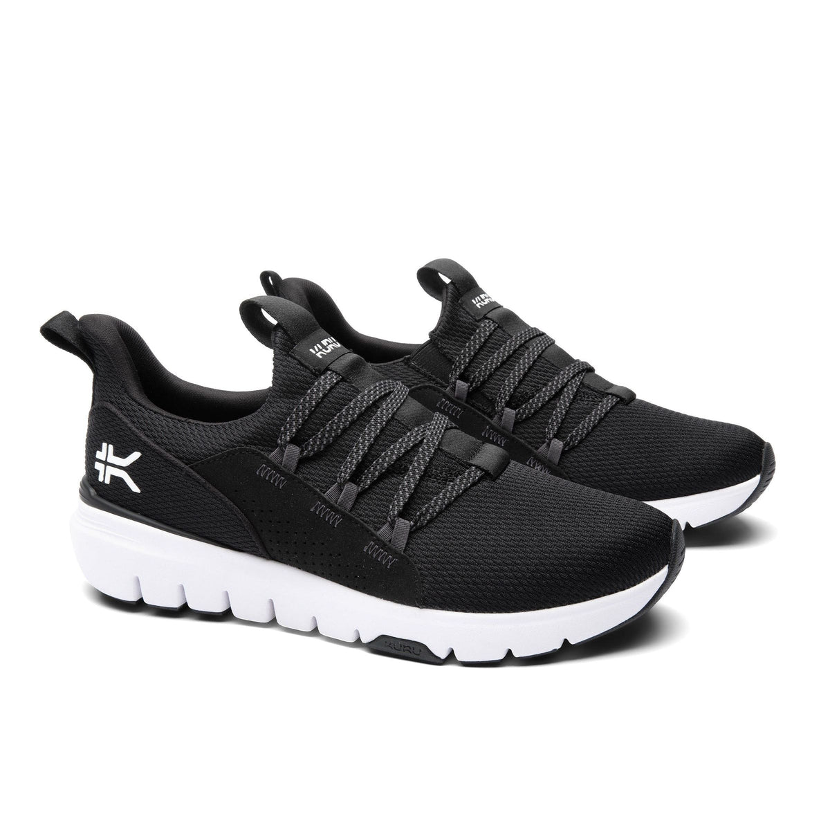 Men's KURU FLEX Slip-On, Jet Black/Bright White