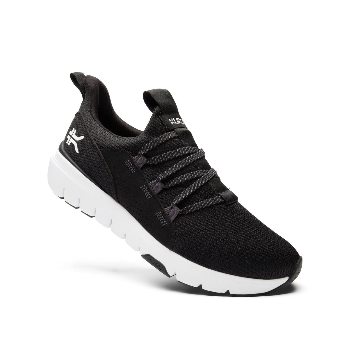 Men's KURU FLEX Slip-On, Jet Black/Bright White