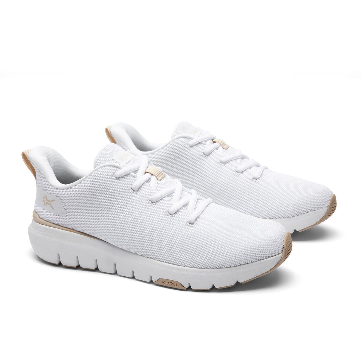 Women's KURU FLEX Via, Bright White/Sand