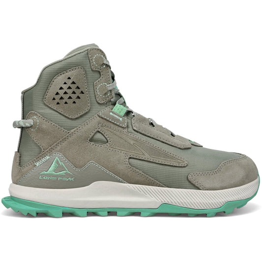 Women's Altra Lone Peak Hiker 2, Gray/Green, 6.5 B Medium
