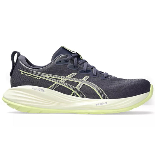 Men's Asics Gel-Cumulus 27, Indigo Fog/Lucid Yellow, 11.5 D Medium