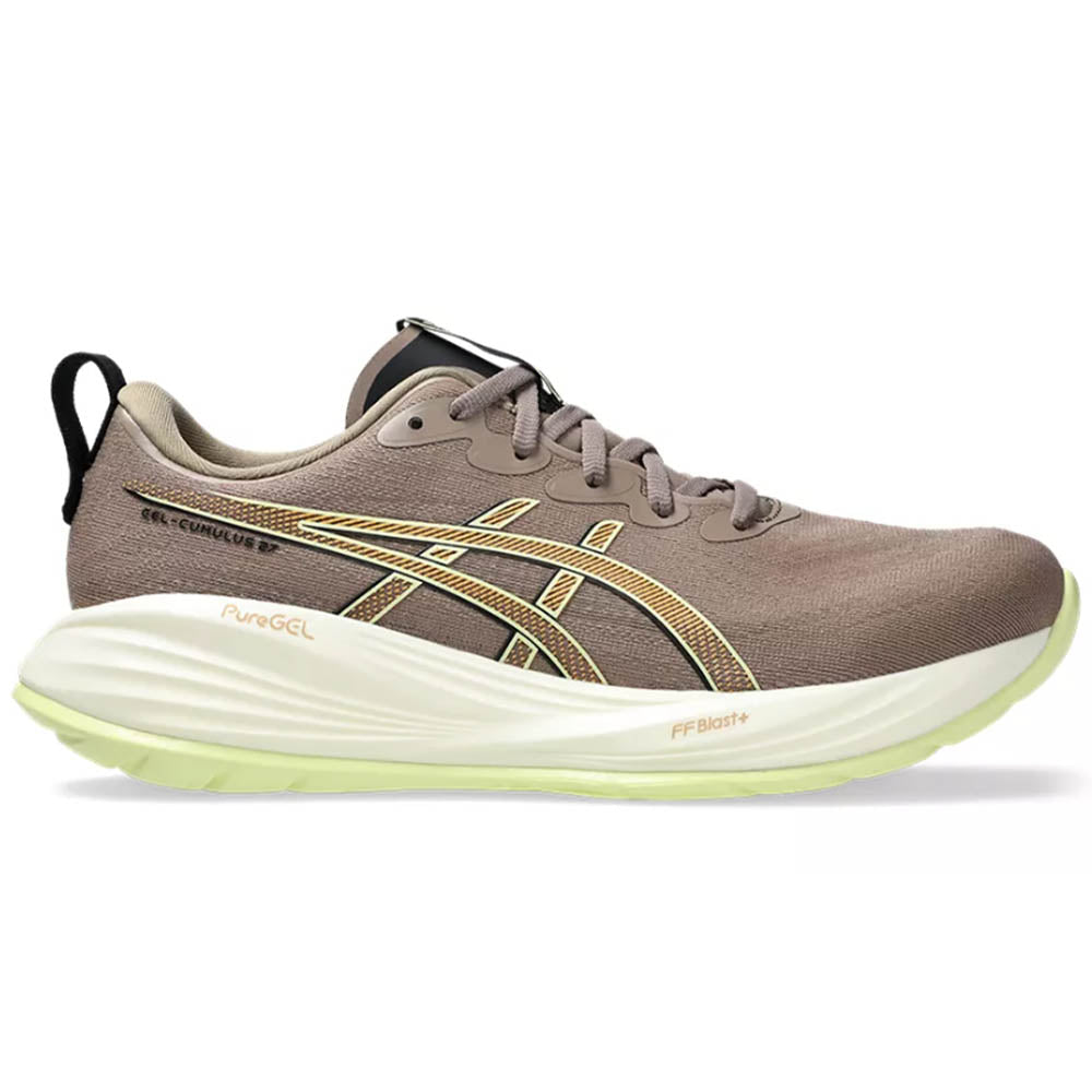 Men's Asics Gel-Cumulus 27, Taupe Grey/Black, 9 2E Wide