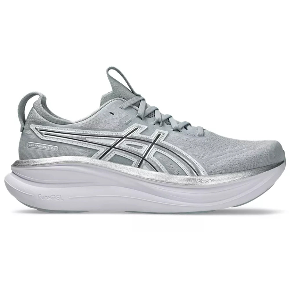 Men's Asics Gel-Nimbus 28 ATC, Piedmont Grey/Pure Silver, 12 D Medium