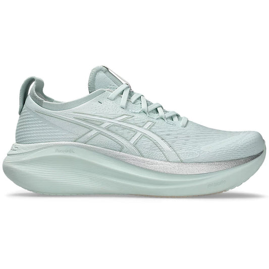 Mens Asics Gel-Nimbus 27, Pure Aqua/White, 11 D Medium