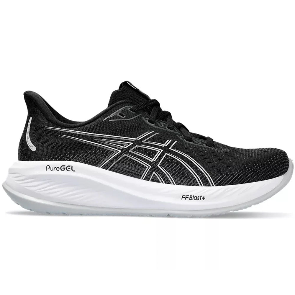 Womens Asics GEL-Cumulus 26, Black/Concrete, 11 B Medium