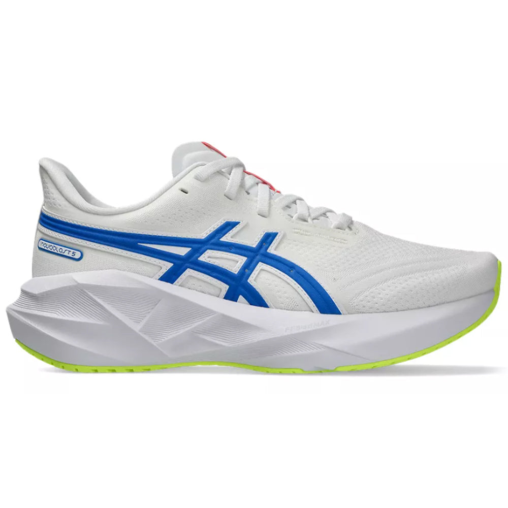 Men's Asics Novablast 5 ATC, White/Tuna Blue, 9 D Medium