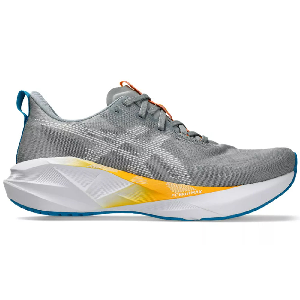Men's Asics Novablast 5, Gravel/White, 9.5 D Medium