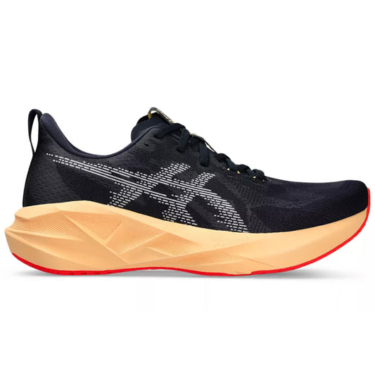 Men's Asics Novablast 5, Midnight/Orange Glow, 13 D Medium